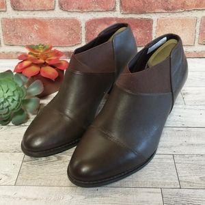Vionic Chocolate Brown Ankle Booties